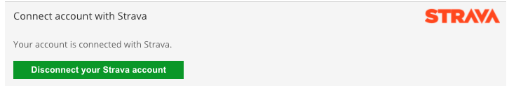 Button for disconnecting with Strava account - WordPress Plugins For Travel Website