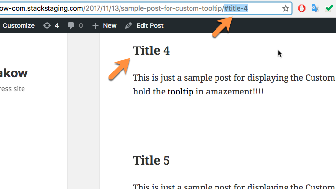 Front-end example - TOC Table of Contents WordPress Plugin