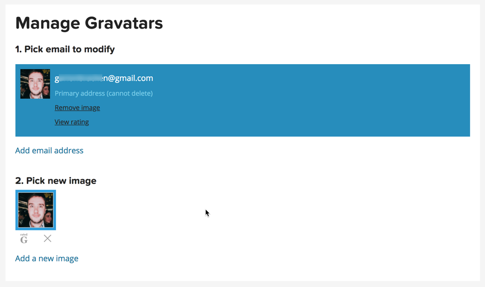 Managing gravatars - WordPress Question and Answer Plugin