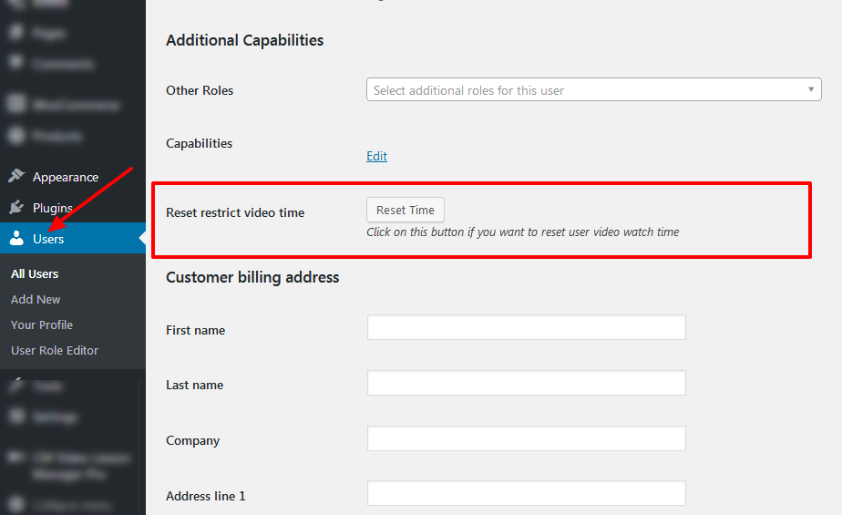 Resetting the timer for specific users - WordPress Video Courses