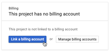 Linking a billing account