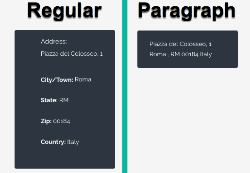 Displaying address in regular and paragraph formats - WordPress Directory Plugin