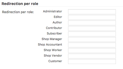 Setting up redirections for user roles - WordPress Custom Login