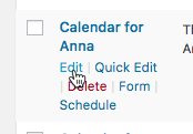 Editing the calendar - Best WordPress Scheduling Plugin