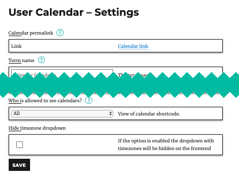 Editing calendar settings on the front-end - Appointment Scheduling Plugin WordPress