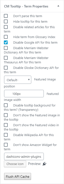 Excluding certain terms from using the Google translate API - Wiki WordPress Plugin