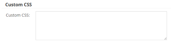 Field for adding custom CSS - Google Maps WordPress Plugin