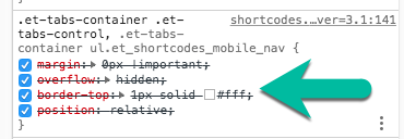 Examply of low CSS priority items - WordPress Document Management