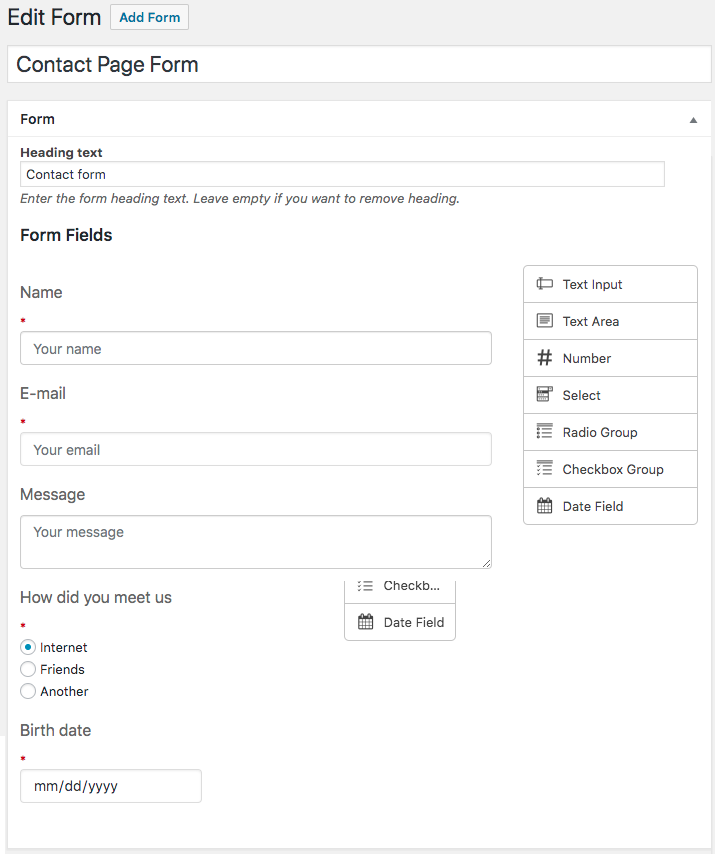 Editing the WordPress Popup Form