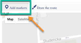 'Add markers' button - Route Display WordPress