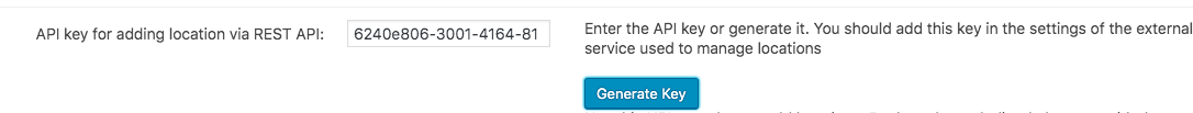 API key example - Google Maps WordPress Plugin