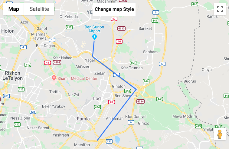 Standard map theme - WordPress Plugin Show Route