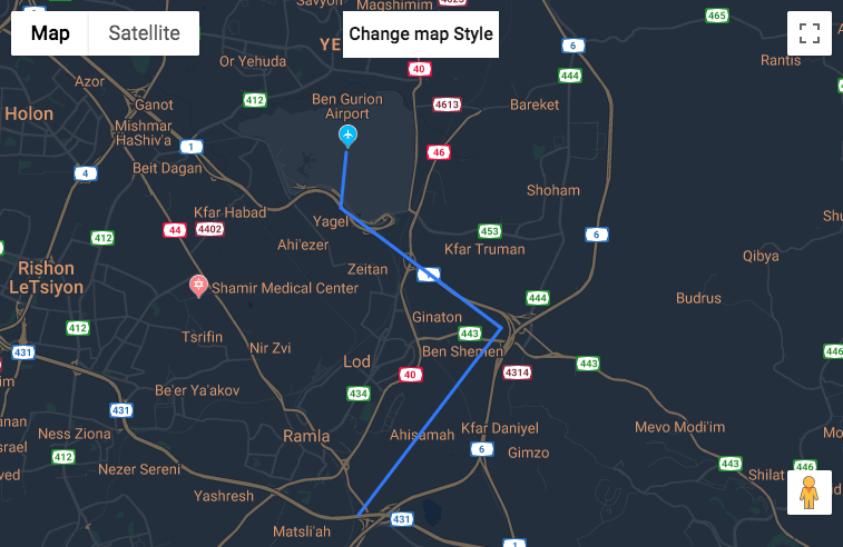 Night map theme - WordPress Interactive Map Plugin