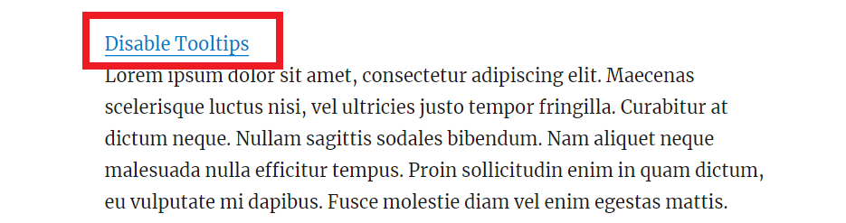 Disabling/enabling tooltips - Wiki WordPress Plugin