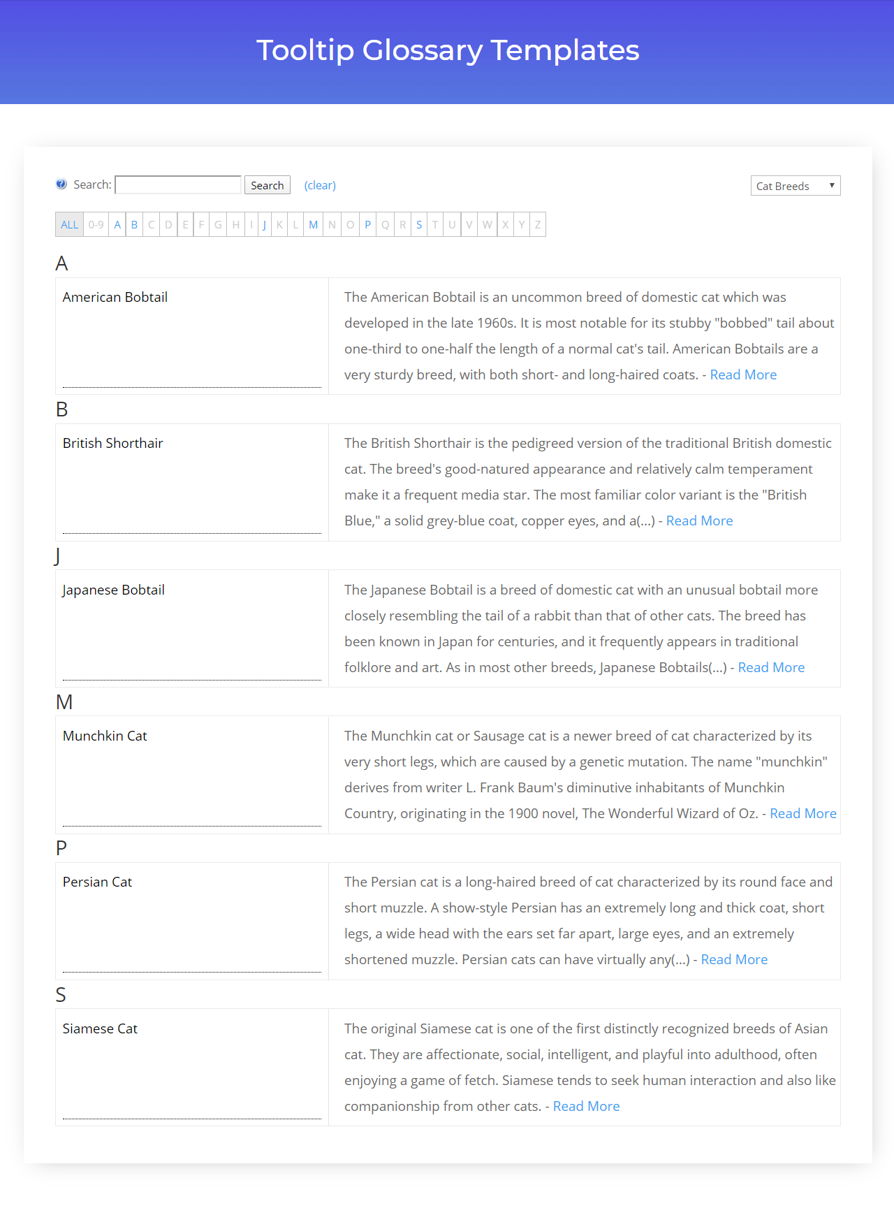 Modern table style - Wiki Plugin for WordPress