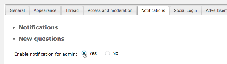 Admin notifications settings - WordPress Discussion Forum