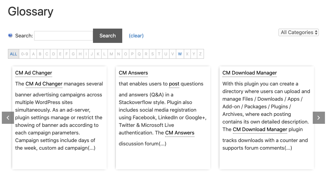 Term carousel style - Wiki for WordPress