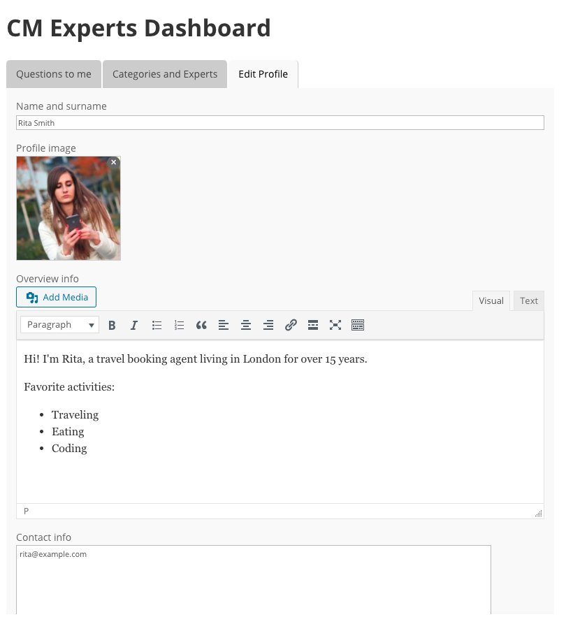 Forum Expert Dashboard - WordPress Forum Plugin