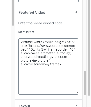 Adding featured video - Wiki Plugin for WordPress