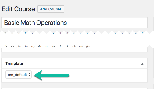 Overriding the default template for a specific course - WordPress Plugin for Online Courses