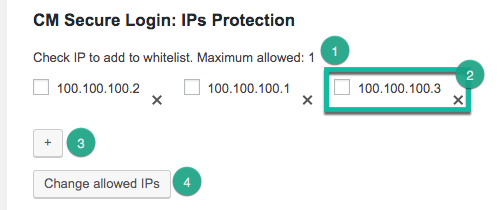 IPs protection section - How to Enable 2FA On WordPress