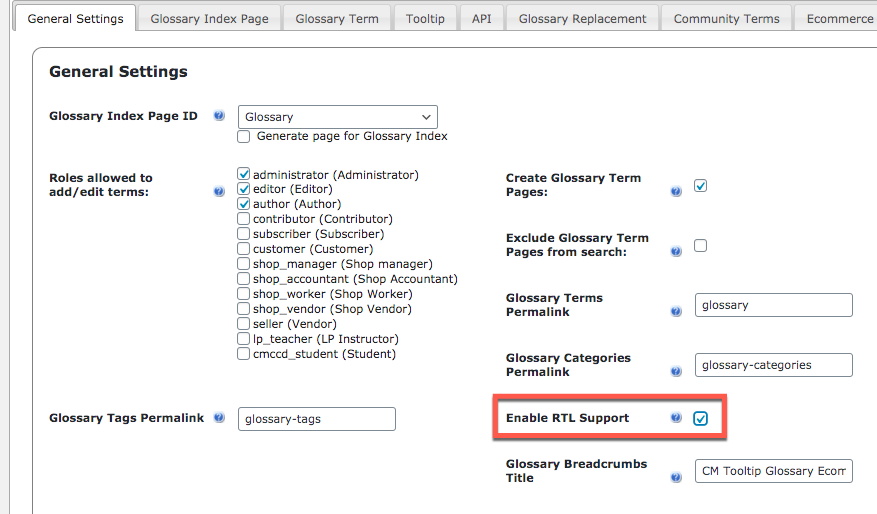 Enabling RTL support - WordPress Internal Linking Plugin