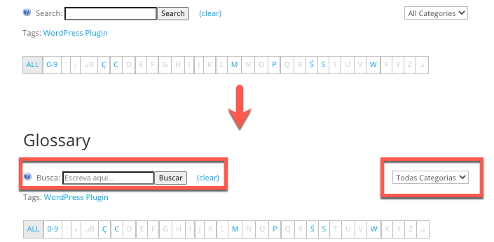 Translating the front-end labels - Wiki WordPress Plugin