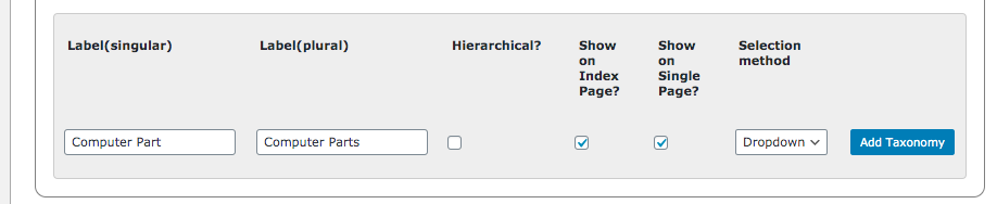 How this custom taxonomy was added - Wiki Plugin for WordPress