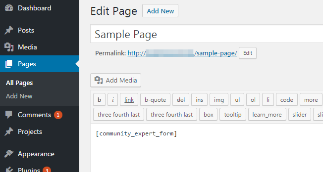 Adding suggestion form to the site - WordPress Plugin for Member Directory