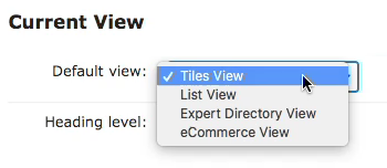 Choosing the directory view - WordPress Member Directory Plugin