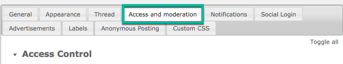 Access and moderation settings - WordPress Question and Answer Plugin