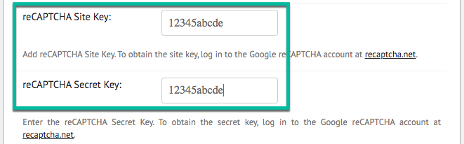 Adding reCaptcha Site and Secret keys - WordPress Forum Plugin