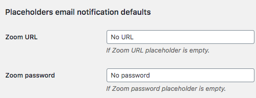 Zoom labels - Appointment Scheduling Plugin WordPress