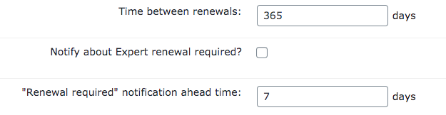 Renewal settings - WordPress Members Directory