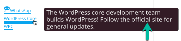 Tooltip example when the option is disabled - Tooltip WordPress Plugin