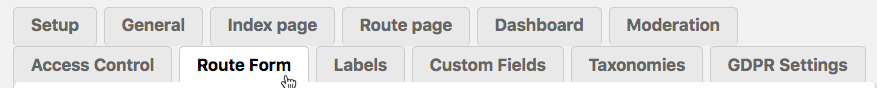 Route form settings - WordPress + Map Show Route Between Markers