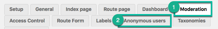 Moderation and Anonymous users settings - WordPress Travel Map Plugin