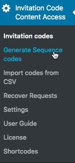 Generating sequence codes - Restrict Content Plugin