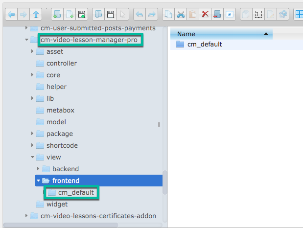 Path to front-end files of the plugin - WordPress Video Course Plugin