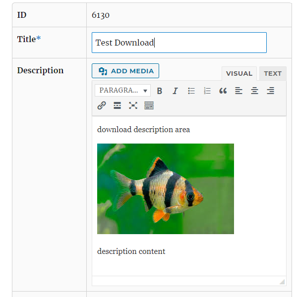 Form for adding new files - File Manager Plugin for WordPress