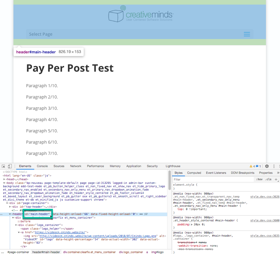 How to find the ID of an element - Pay-Per-Post Plugin