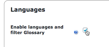 Enabling the multilanguage feature - WordPress Glossary Plugin