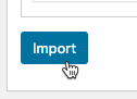 'Import' button - Private Content WordPress Plugin