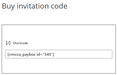 Using the shortcode for the paybox - Private Content WordPress Plugin