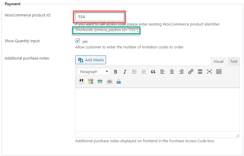 Associating the WooCommerce product with the invitation code - WordPress Content Restriction