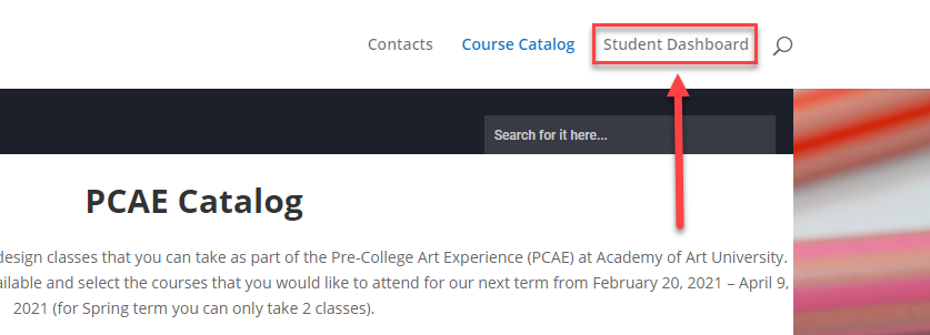 Adding student dashboard to the site menu - LMS WordPress Plugin for Courses