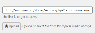 Adding the link itself - WordPress Plugin Content Curation