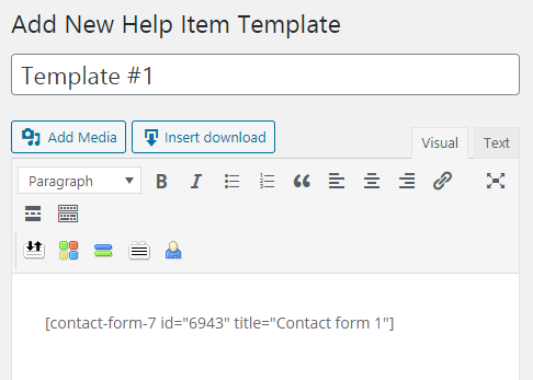 Adding title and content to the help item template - User OnBoarding Tool