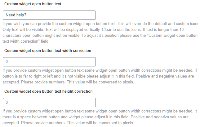 Button text settings - OnBoarding Plugin WordPress