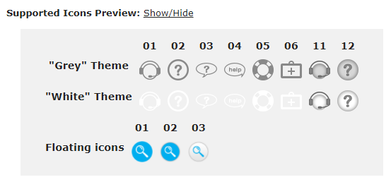 Choosing the OnBoarding widget icon - WordPress Walkthrough Plugin